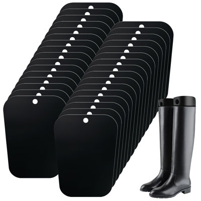 Luxdecor 16Pair (32Sheets) 16in Boot Shaper Form Inserts Boots Support for Boot Black