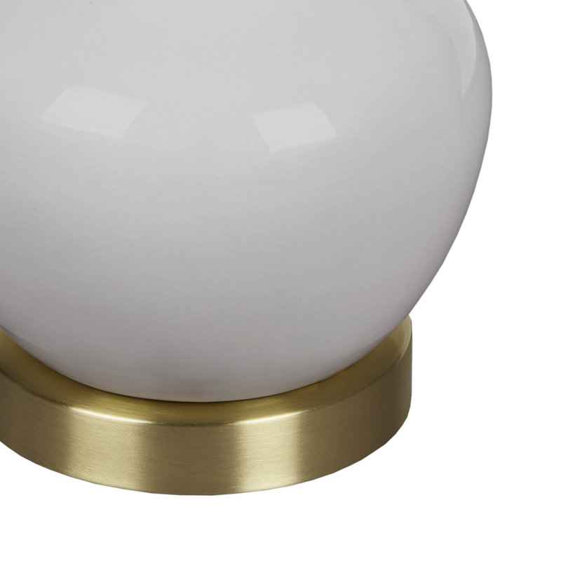 Zazie Ceramic Genie Table Lamp, Gray