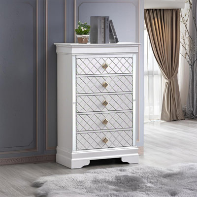Commode Verona, blanc perle