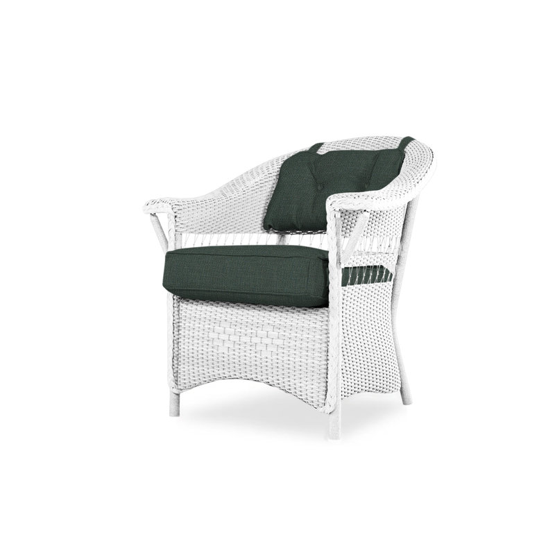 Nantucket Outdoor Dining Armchair, White, Serene Spa