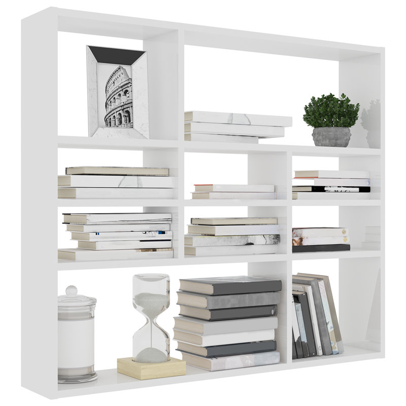 Ramus 10 Piece Wood Accent Shelf, White