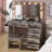 Large Makeup Vanity Set with Lights, USB & Power Outlet,7 Drawers-616601895