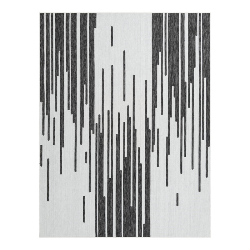 Geometric Indoor / Outdoor Rug, Rectangle 7'10" x 10'