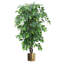 120cm Faux Ficus Tree in Metal Planter-113668802