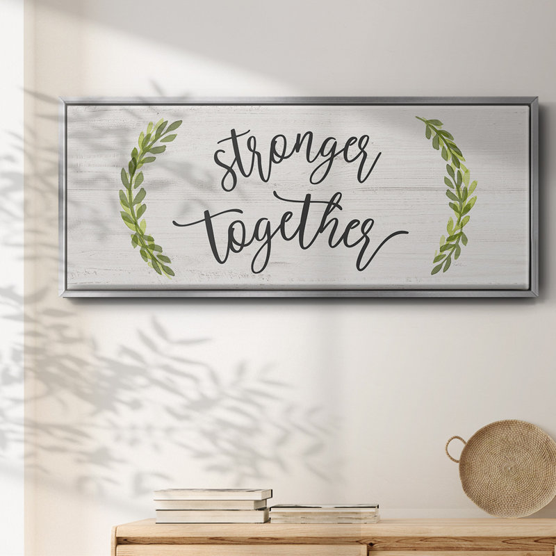 Stronger Together- Framed Canvas, 24" H x 60" W
