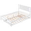 Lit plateforme ajustable à lit gigogne double en pin blanc robuste pour la longévité-1247142088