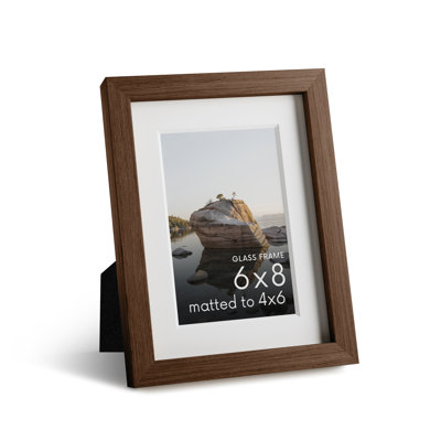 Solid Wood Picture Frame with Glass