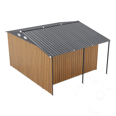 Outdoor Storage Shed With Lockable Doors&Windows