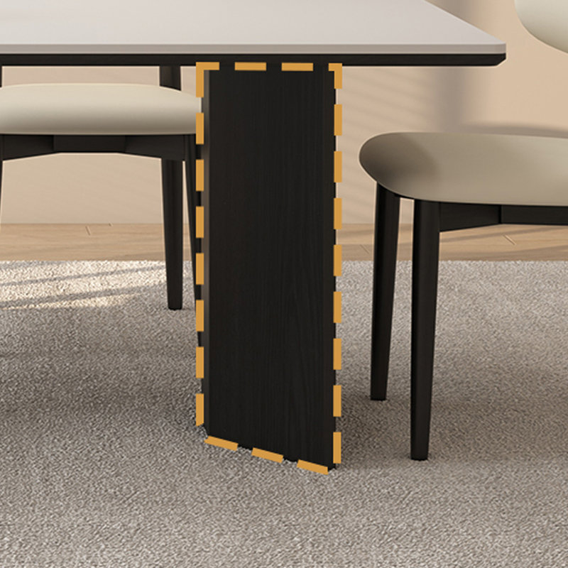 Simple home rectangular dining table, 29.53"H x 78.74"L x 31.5"W