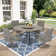 Allure Patio 60" Round Dining Set With Removable Lazy Susan