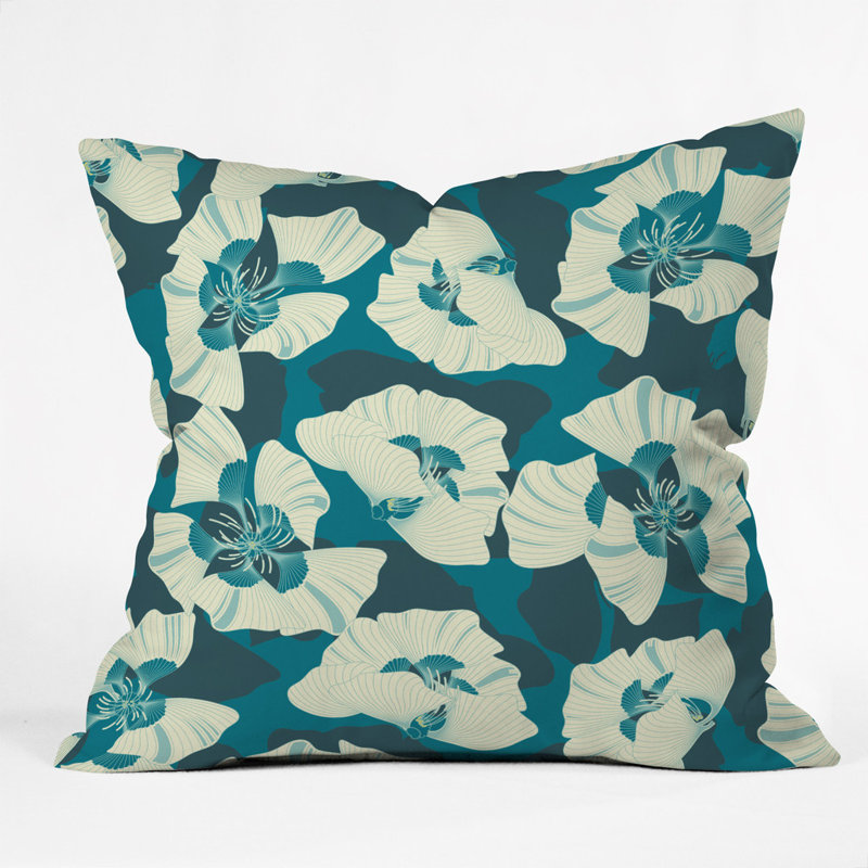 Polyester Throw Pillow, 16" x 16"