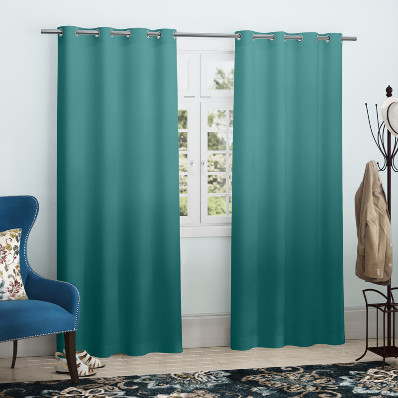 Semi Sheer Curtain Pair, Silver, 54" W x 120" L