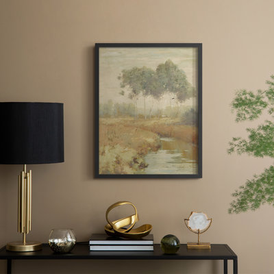 Reproduction encadrée vintage en bois massif Lxxxi
