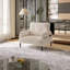 Fauteuil d'appoint en velours côtelé-1420156189