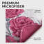 Ensemble d'édredon pour grand lit 9 pièces, lit de luxe toutes saisons dans un sac pour la chambre à coucher, avec rideaux assortis, microfibre douce, rose rose-121273311