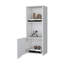 Élégante armoire murale blanche - ajoute du charme à l'espace de vie avec un rangement pratique pour chaussures