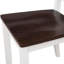 Ensemble de table de salle à manger 5 pièces, ensemble de table et chaises de cuisine en bois, espresso et blanc-130189250