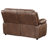 Jobari Upholstered Padded Arm Loveseat Dark Brown