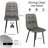  Set Of 4 Modern Velvet Dining Chairs, Comfy High Back Armless Side Chairs For Living Room, Kitchen, Office, Grey-1079937066