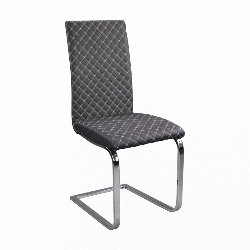 Ensemble de 2 chaises d'appoint en similicuir
