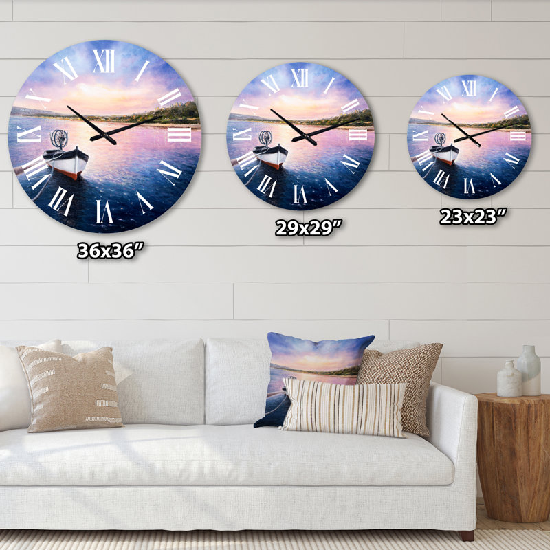 Horloge murale Lake House, Surdimensionné