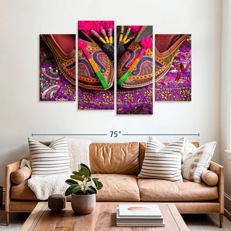 Marchelle Rajasthan Shoes, 42'' H x 68'' W
