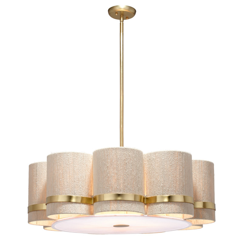 Carousel 4-Light Chandelier, Off-White