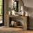 70.87" Wide Console Table with Open Shelving