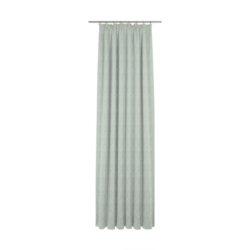 Aberdene Room Darkening Curtains Single Panel, Green, 245cm H x 132cm W