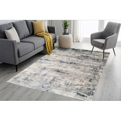 Tapis gris / bleu Dionatta