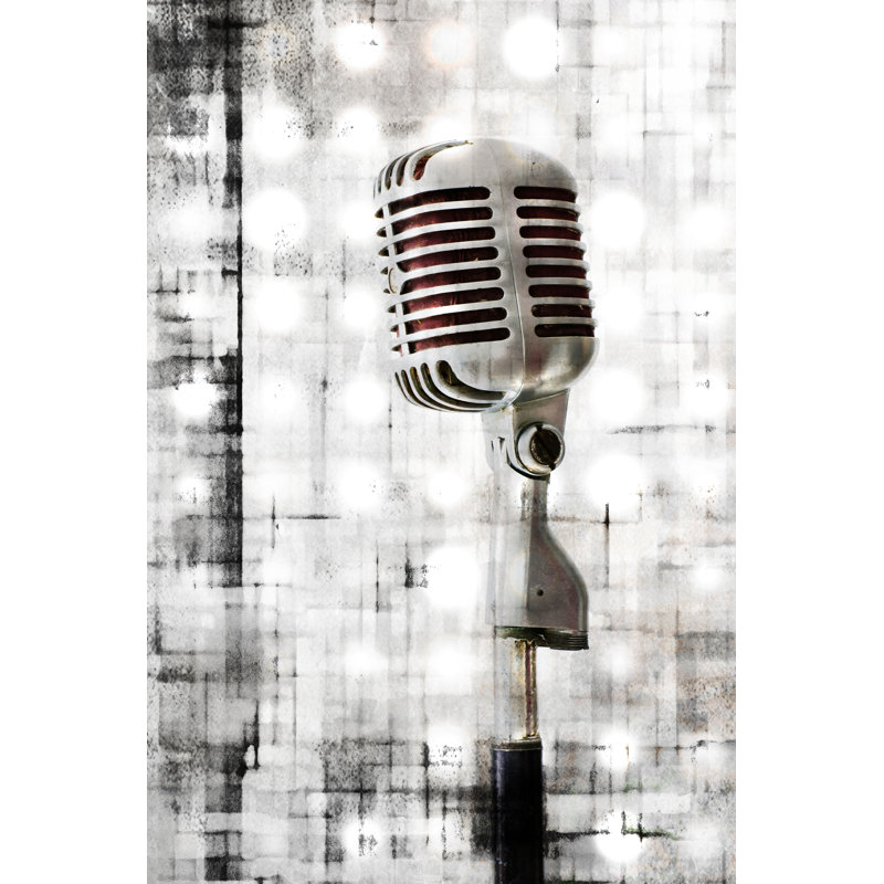 Mic - Wrapped Canvas Print, 91cm H x 61cm W x 3.81cm