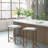 Backless Upholstered Counter Stool, 26"H