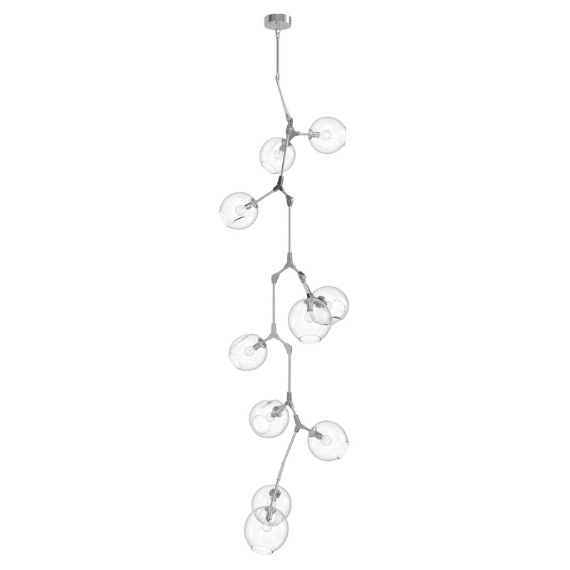 Fairfax 10 - Light Chandelier, Matte Chrome