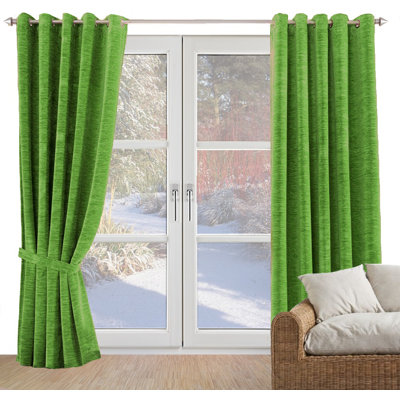 Gracierose Synthetic Eyelet Single Curtain Panel, opaque