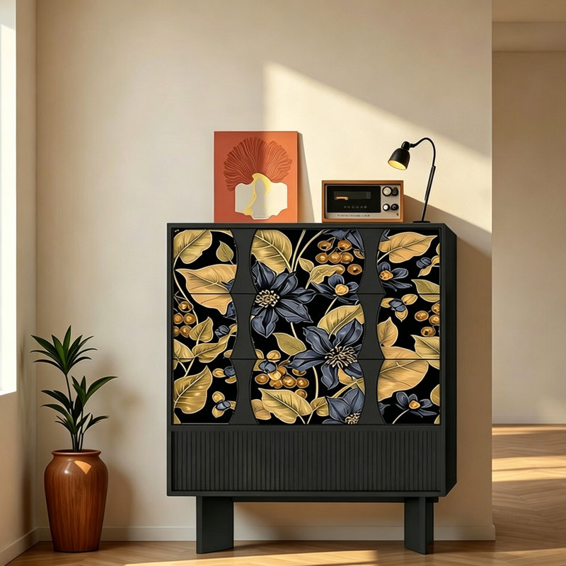 Commode d'appoint de style rétro moderne