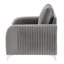 Fauteuil en velours Wenona