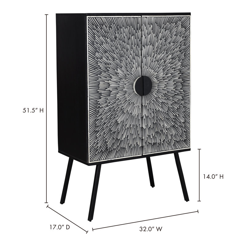 Solid Wood Bar Cabinet