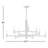 Ilene 9 - Light Aluminium and Steel Dimmable Chandelier-1747388412
