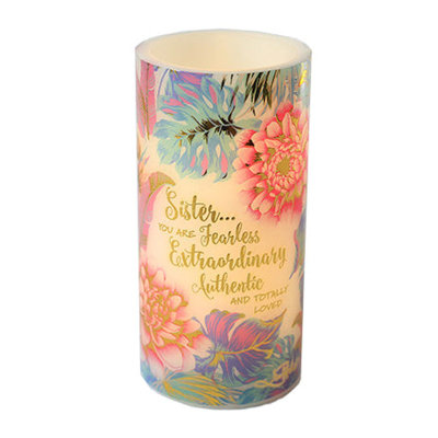 Unscented Flameless Candle with Plastic Holder