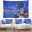 Tapisserie «Seashore Fishermen Cabins in Winter»-28492025