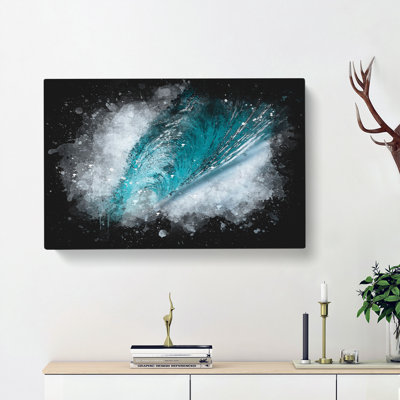 Curve Of The Ocean Wave - Wrapped Canvas