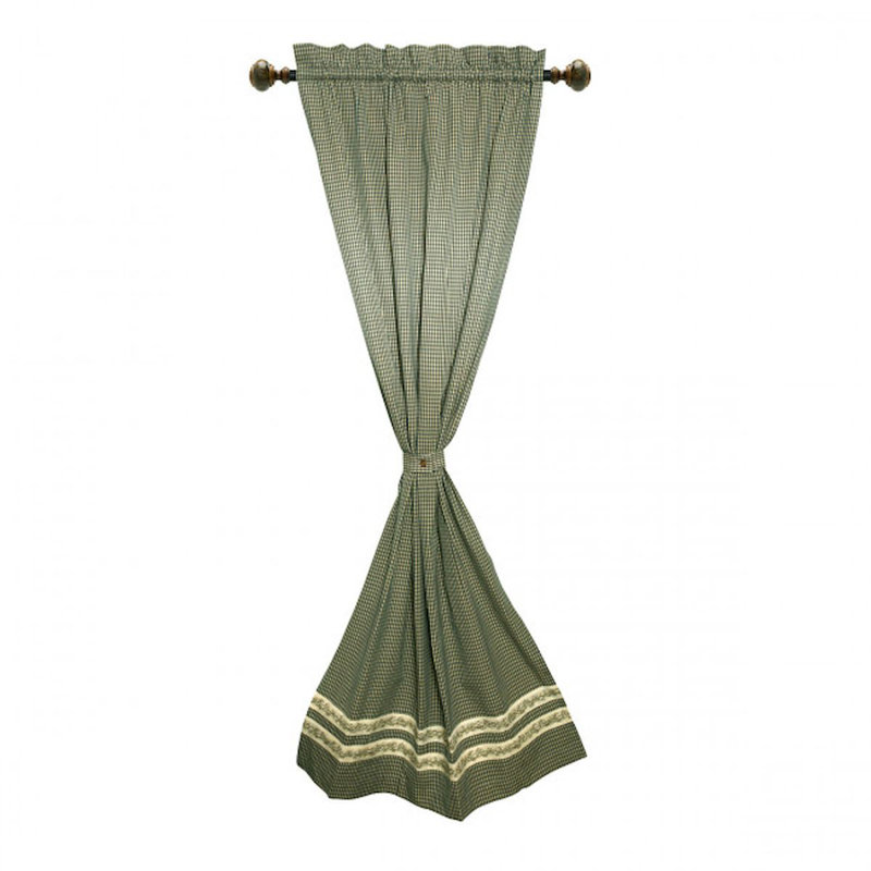 Rideau simple Krystie, Vert