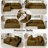 Modern Spacious Upholstered Boneless Corduroy Modular Sectional Sofa With 2 Pillows-636216253