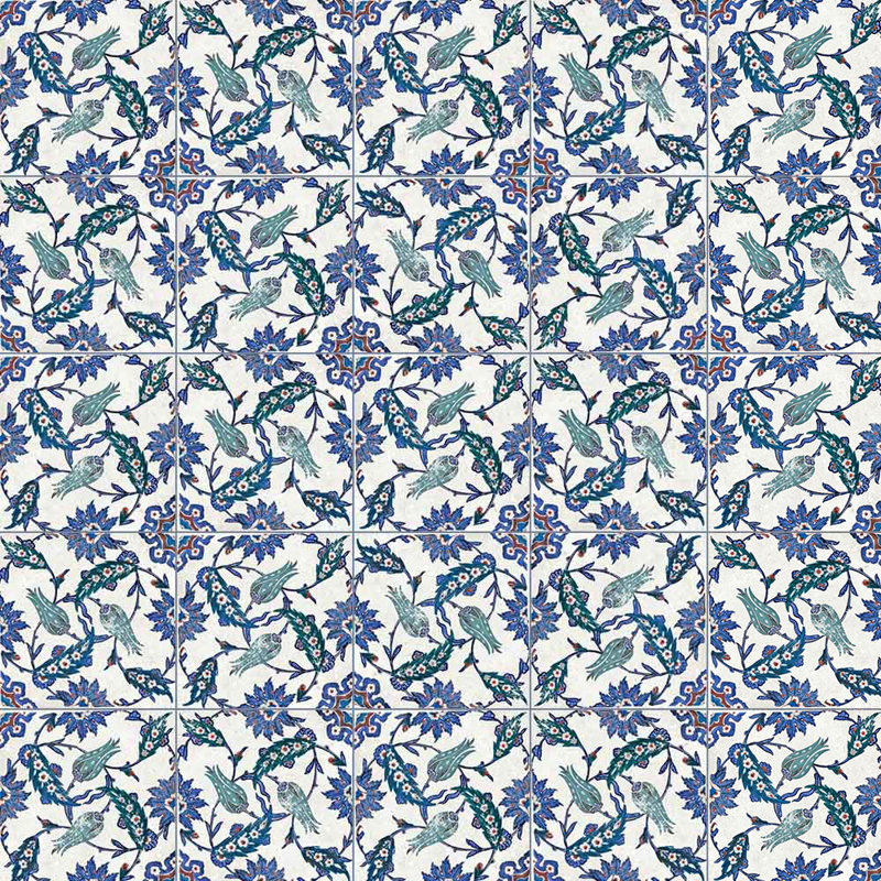 Cotto Rosa 4,5 x 4,5 motif Valentina