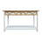 " traditional console table with 2 drawers and bottom shelf, easy assembly entryway table with classic design