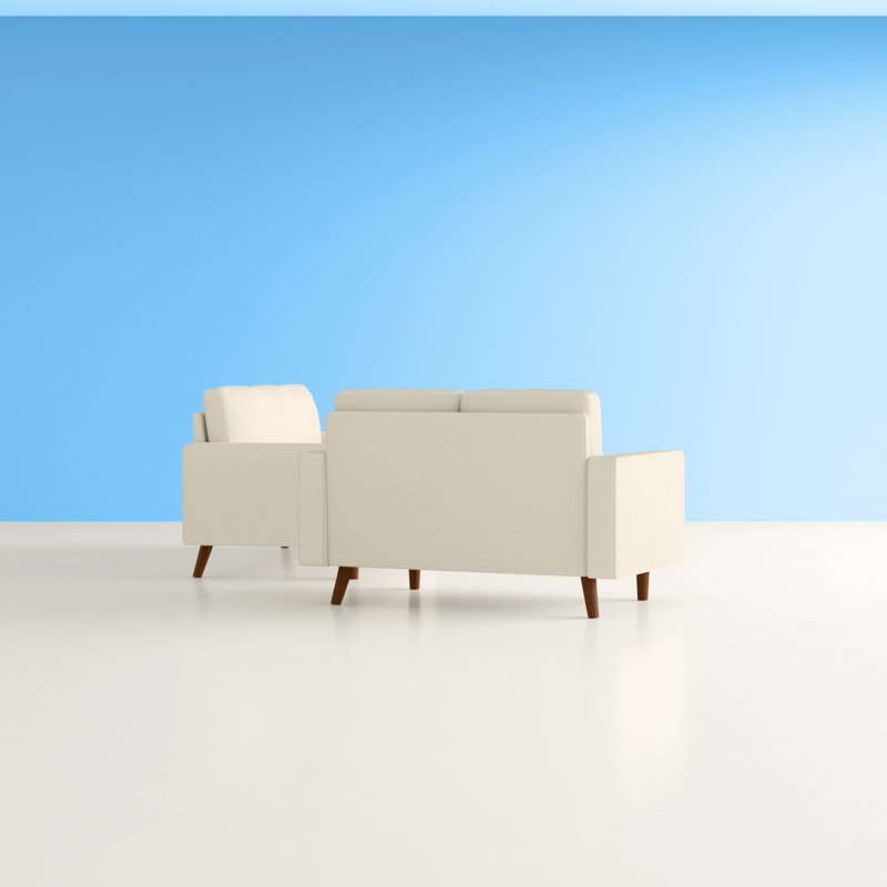 Ensemble de salon standard 2 pièces Benay, Beige
