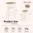 Varville 3-Piece Bar Table Set for 2, Small 2-Tier Round Bistro Pub Dining Table Set with Backrest-1647598809-1647598808-1647598815