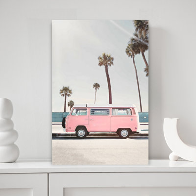 Pink Van Contemporary Wall Art
