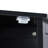 Black Bathroom Cabinet Triangle Corner Storage Cabinet with Adjustable Shelf Modern Style MDF Board-137064781