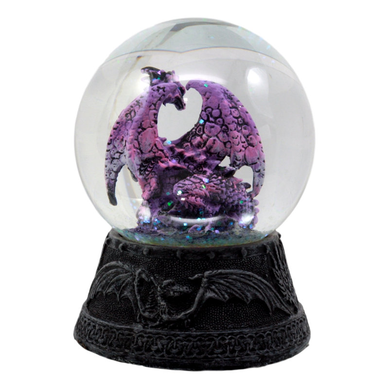Globe terrestre de bain d’eau en dragon de minuit Singley